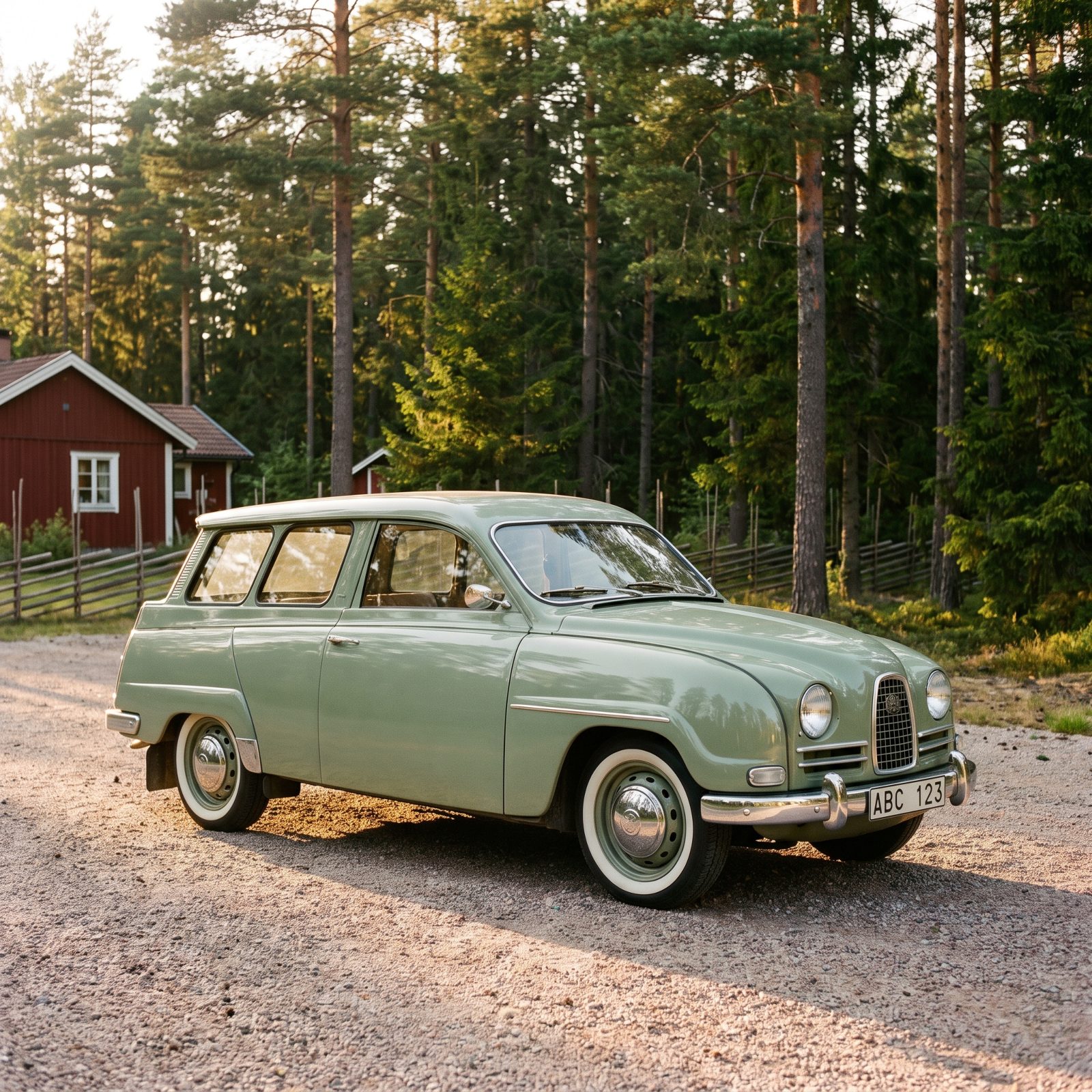 Saab 95, Seven Seats Crammed Into a Tiny Swedish Wagon