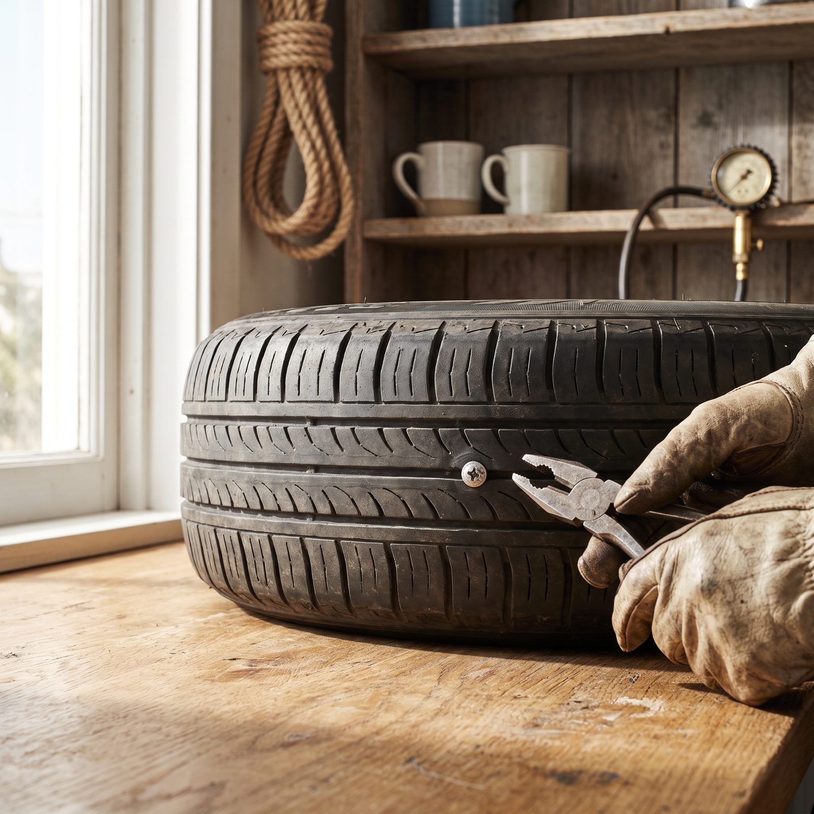 A Screw in the Tread May Be Properly Repairable