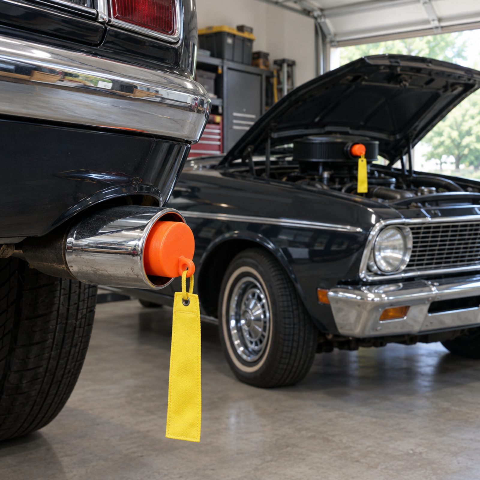 Seal the Intake and Exhaust With Brightly Tagged Plugs So You Never Forget Them