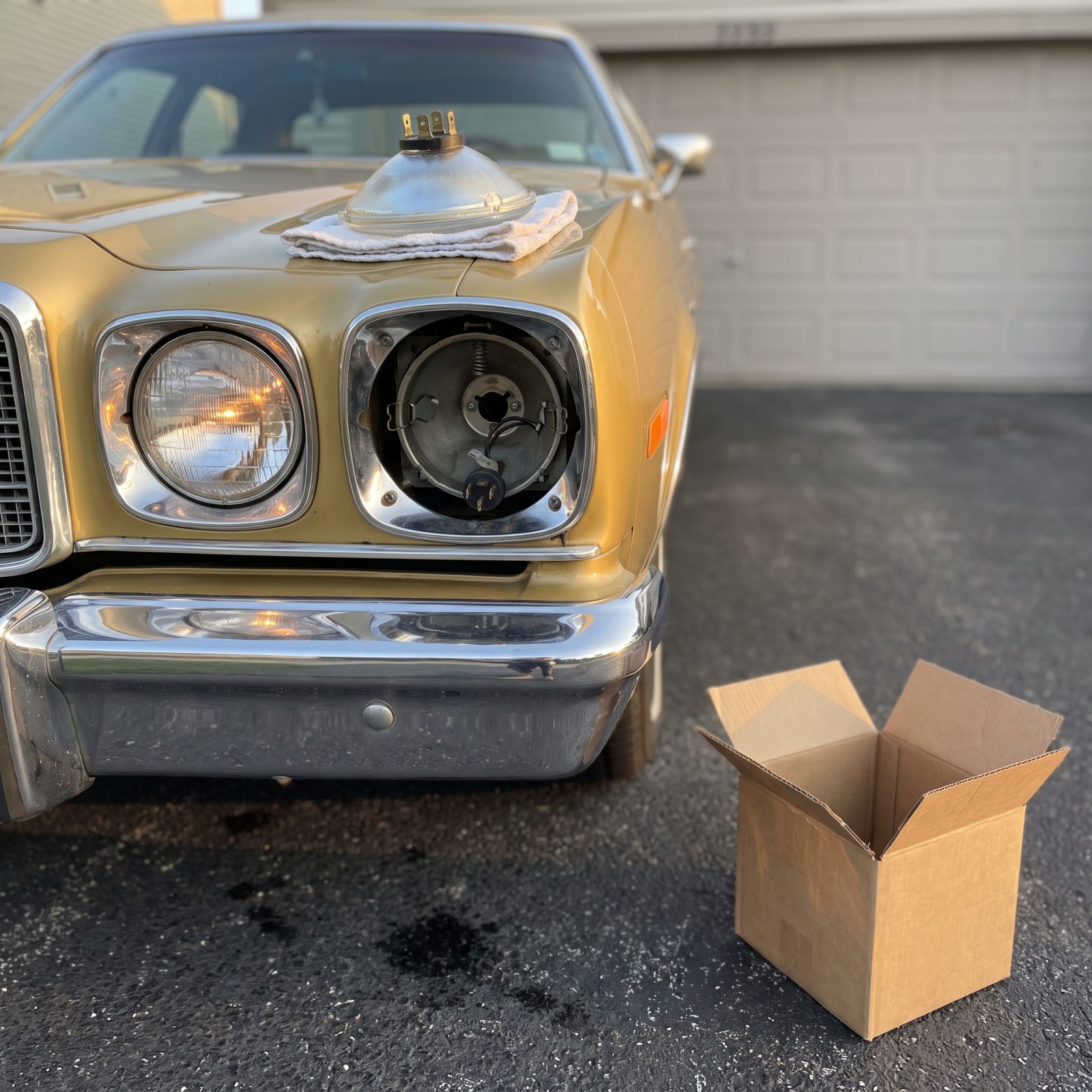Sealed-Beam Headlamps Swapped Out Whole, Glass and All