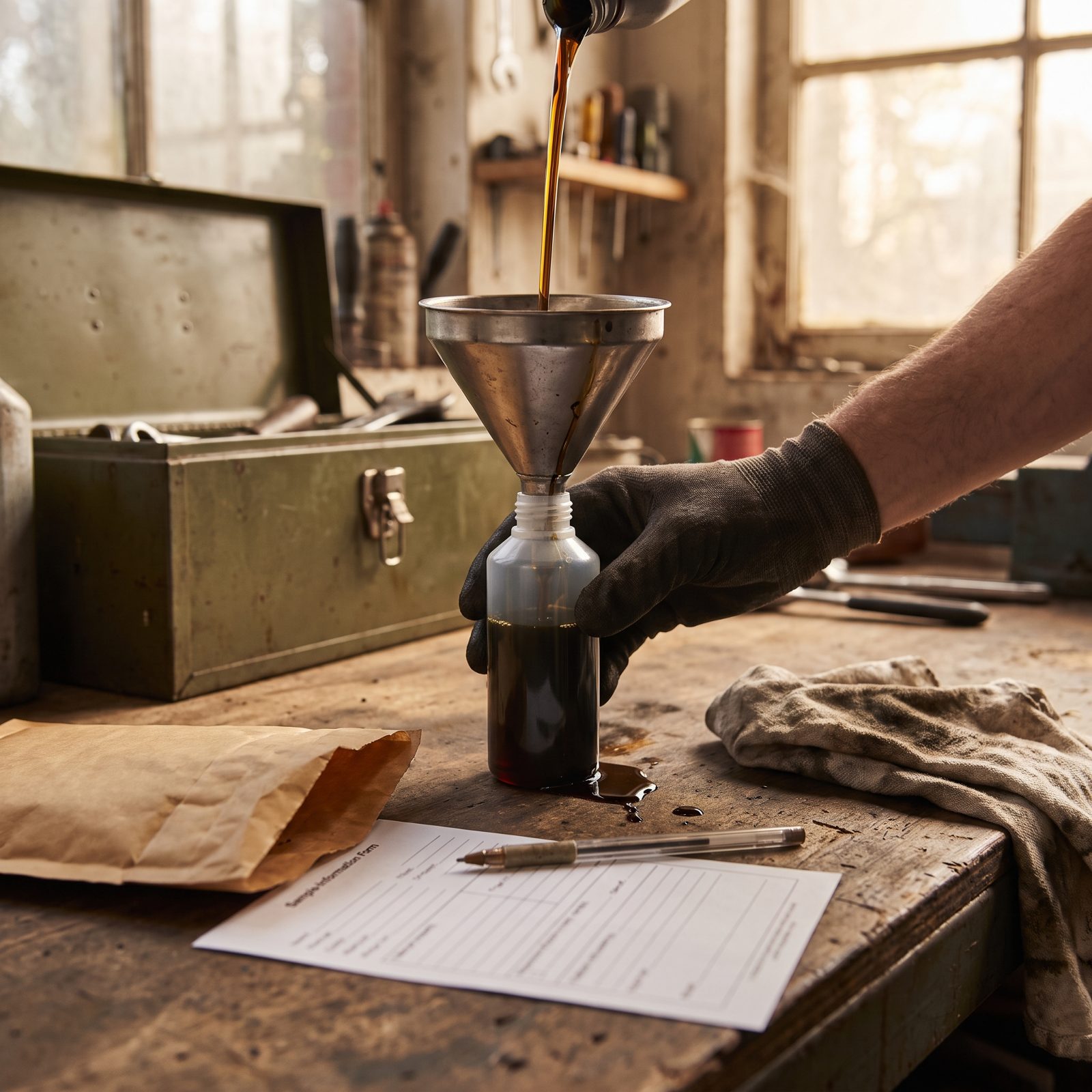 Send Used Oil for Analysis to Track Invisible Engine Wear