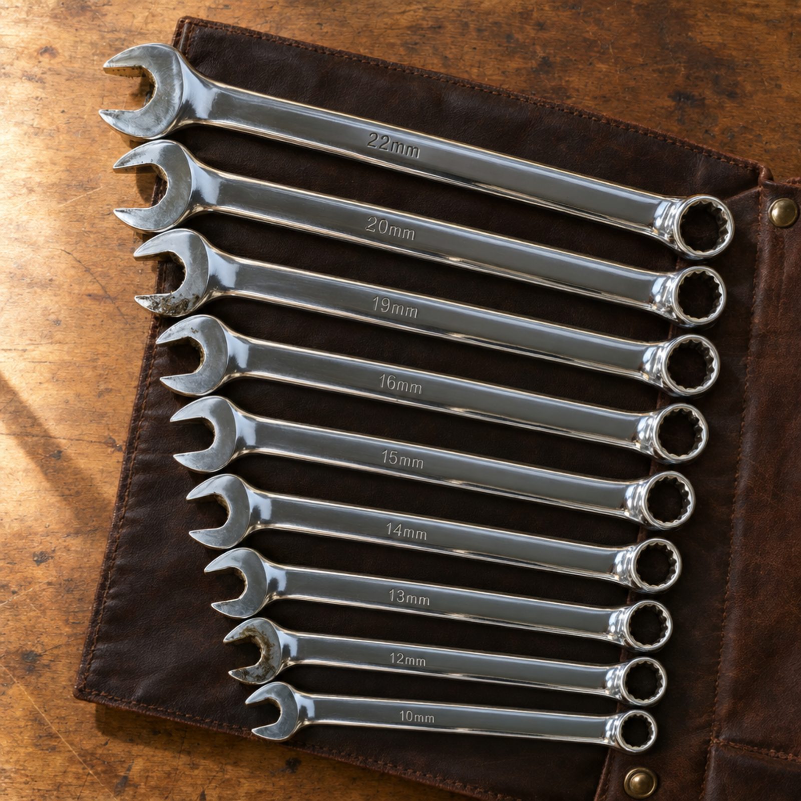 A Set of Combination Wrenches for Where the Socket Won't Reach