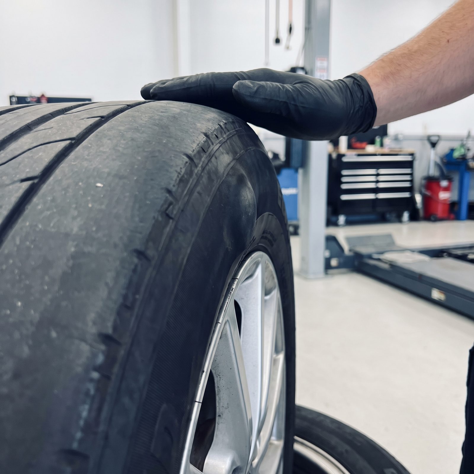 A Sidewall Bulge Usually Signals Broken Internal Cords