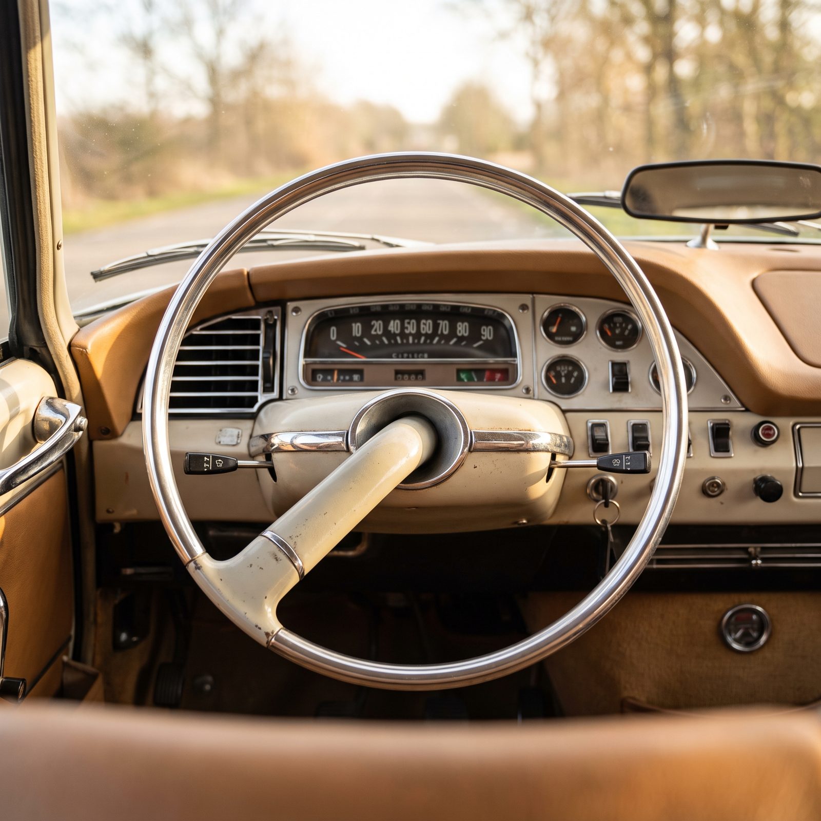 Single-Spoke Steering Wheels, An Uncluttered View of the Gauges