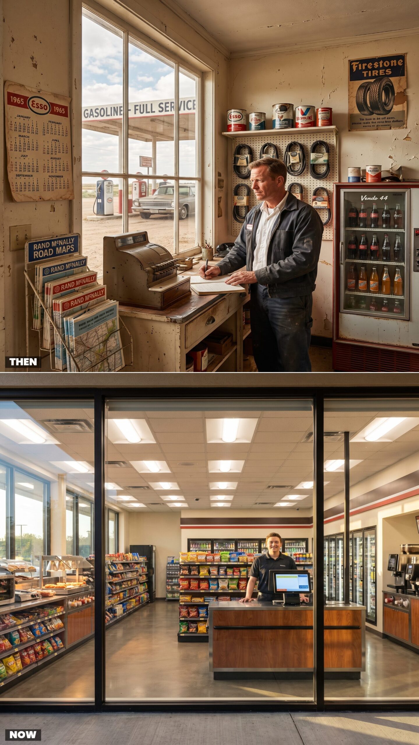 Small Glass-Front Offices vs. Supermarket-Size Convenience Stores