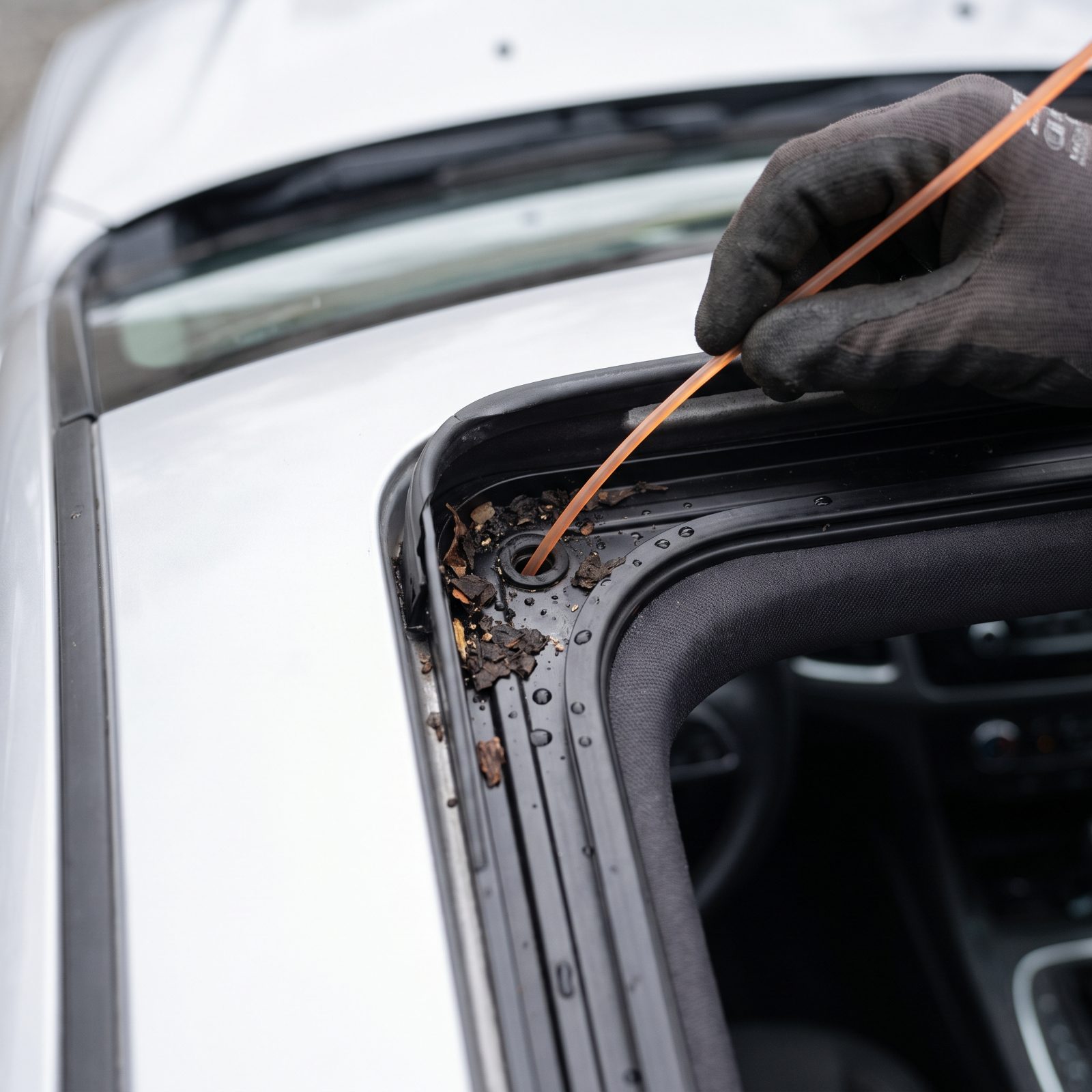 Stop Waiting for a Wet Floor Before Clearing the Sunroof Drains