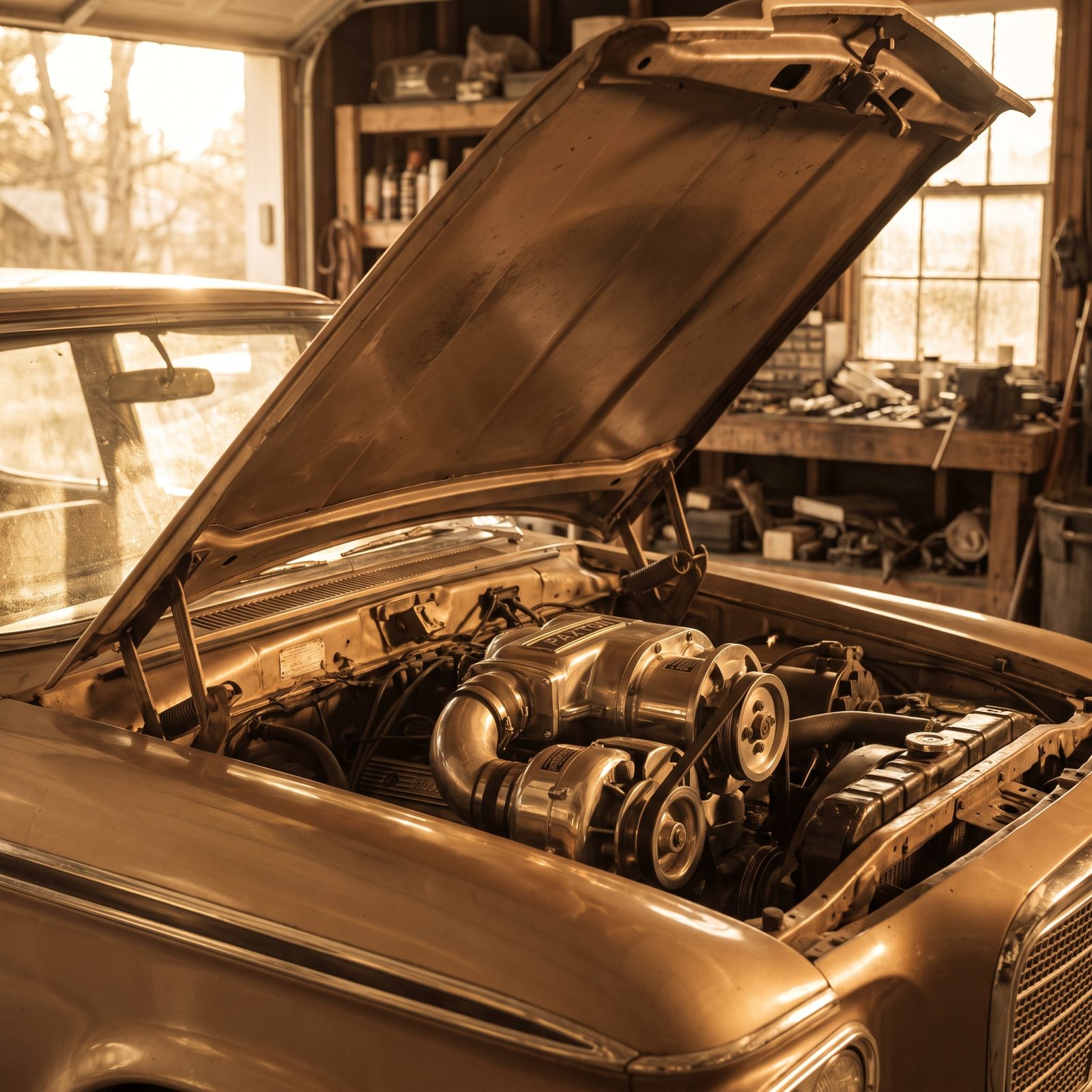 Studebaker Lark R2: The Paxton Supercharger Under the Hood