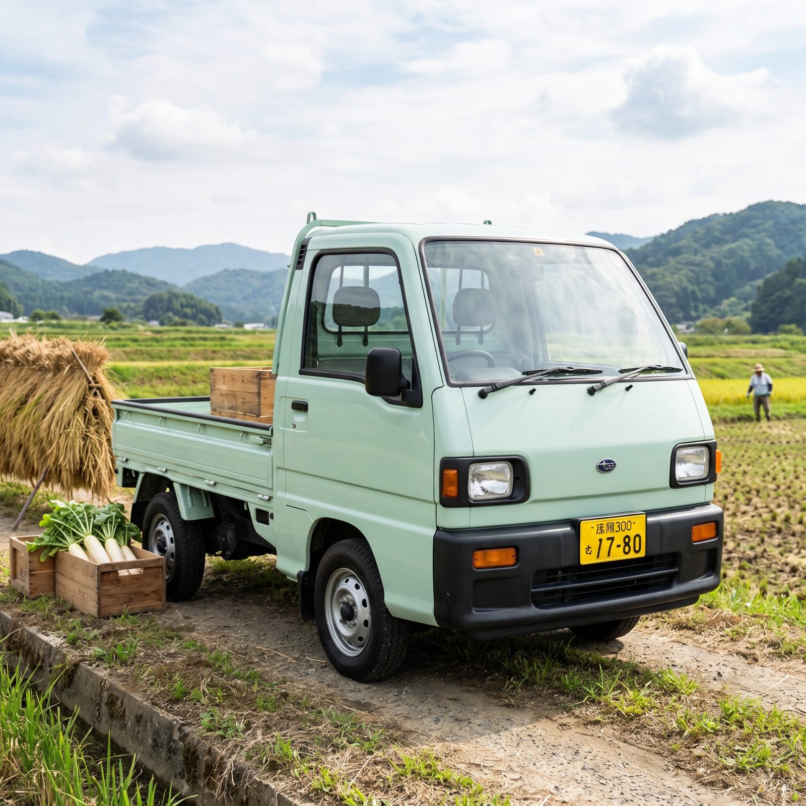 Subaru Sambar Pickup, Tiny Wheels, Maximum Cab, Pure Logic
