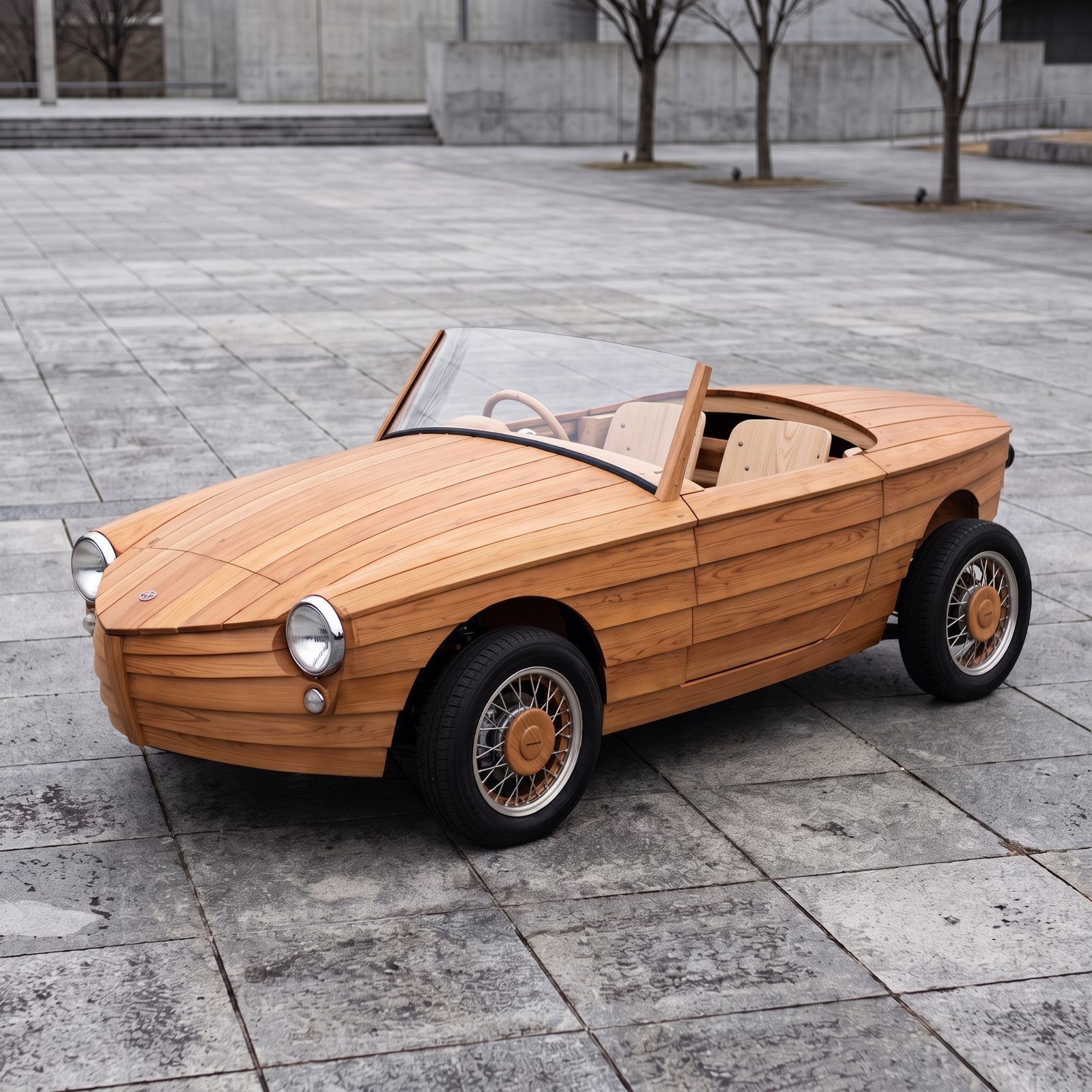 Toyota Setsuna: The Working Roadster Built From Interlocking Wood Panels