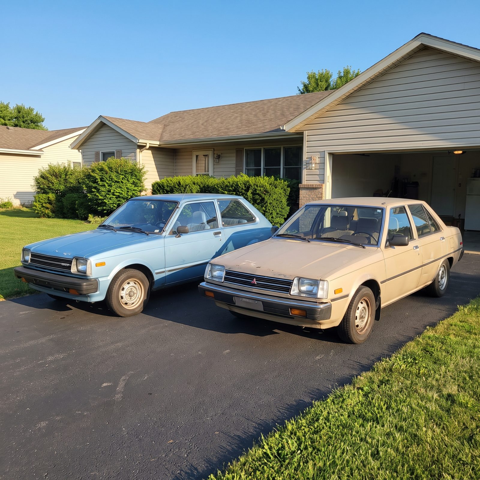 Toyota Starlet KP61 vs. Mitsubishi Tredia: Rear-Wheel Drive Attracted Future Tinkerers