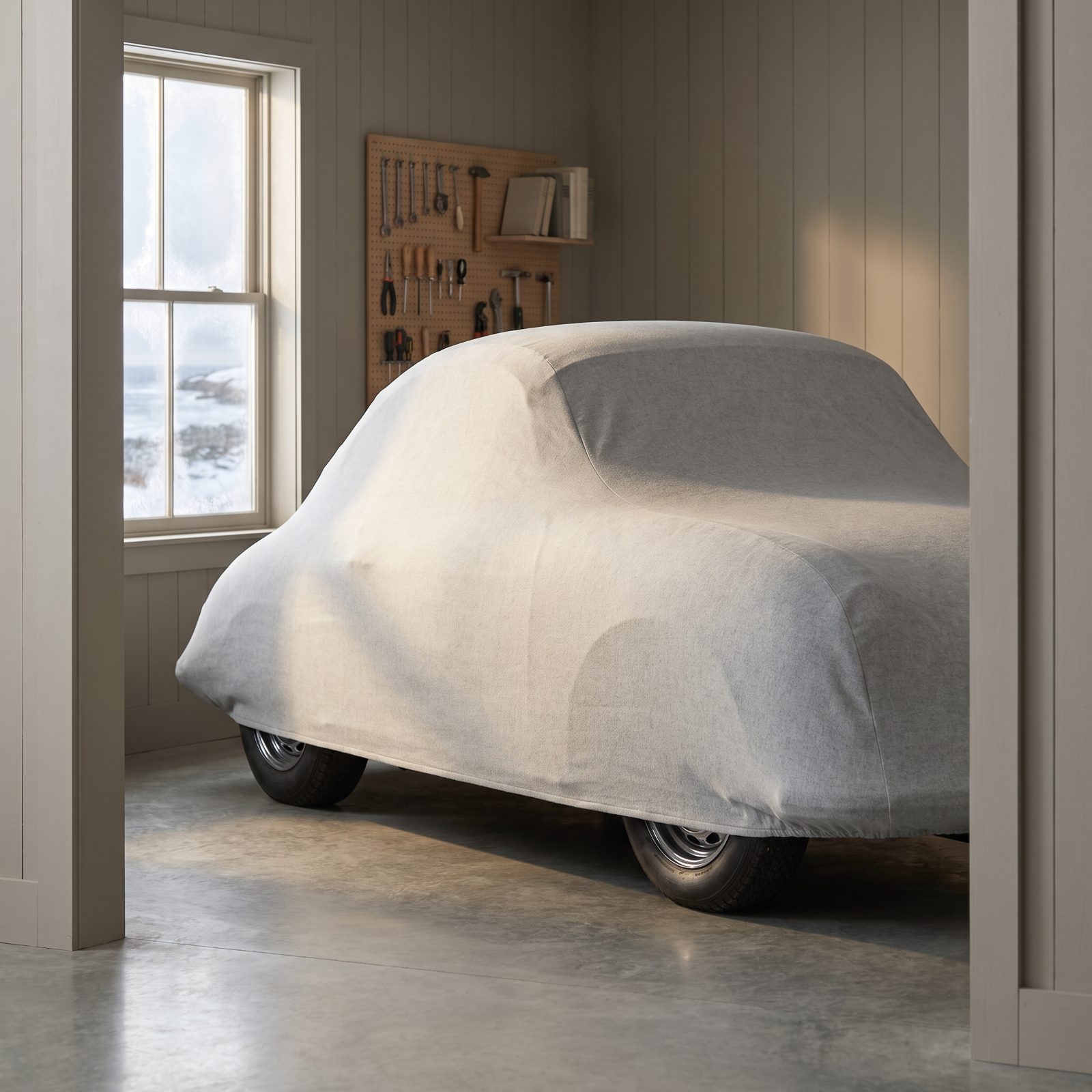 Use a Clean, Breathable, Tailored Indoor Car Cover