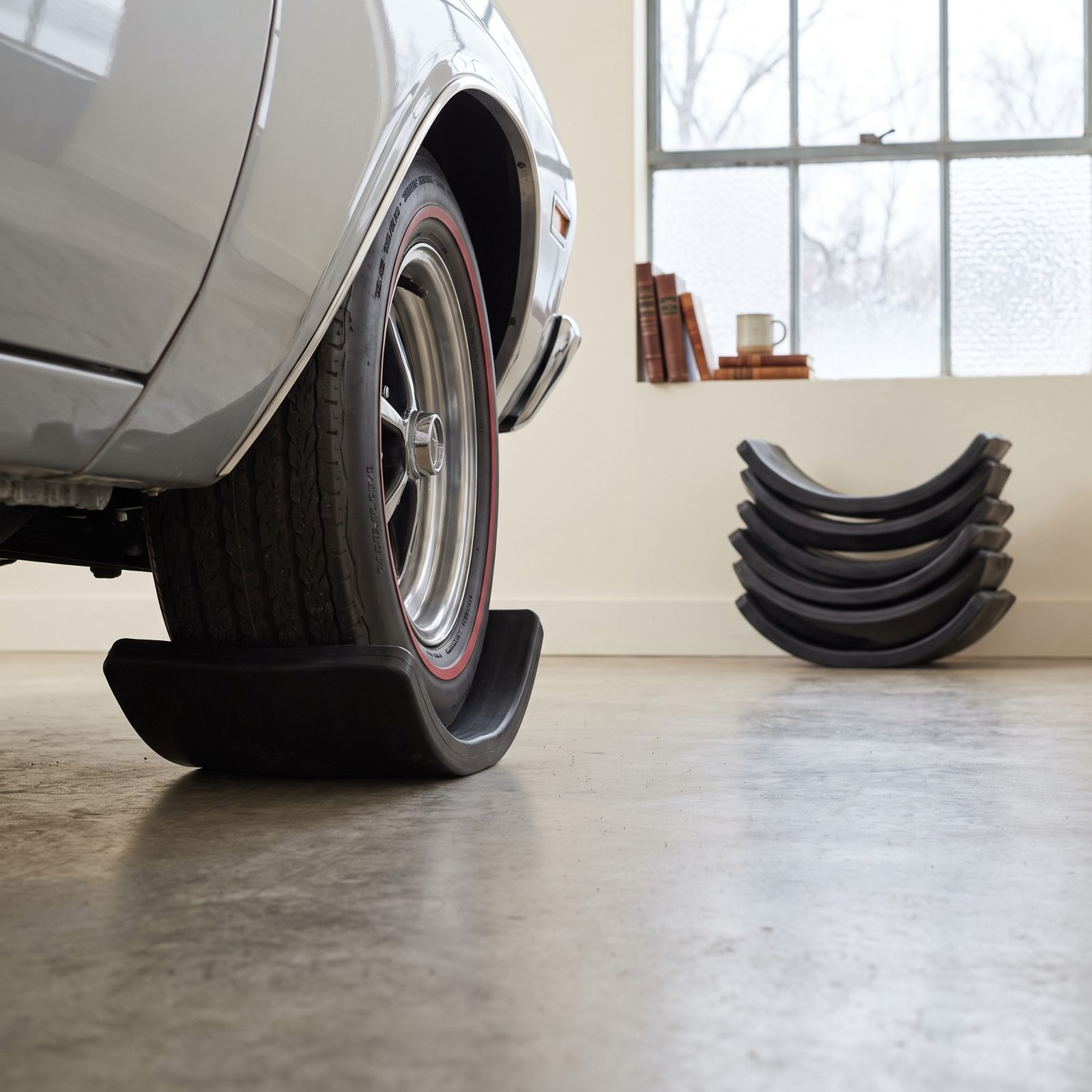Use Curved Tire Cradles to Reduce Flat Spotting