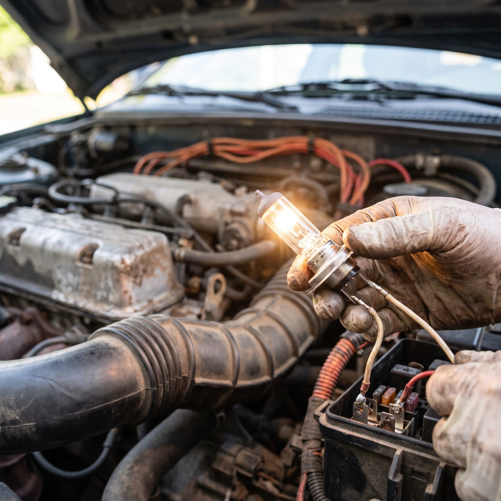 Use a Headlamp Bulb to Load-Test a Suspect Circuit