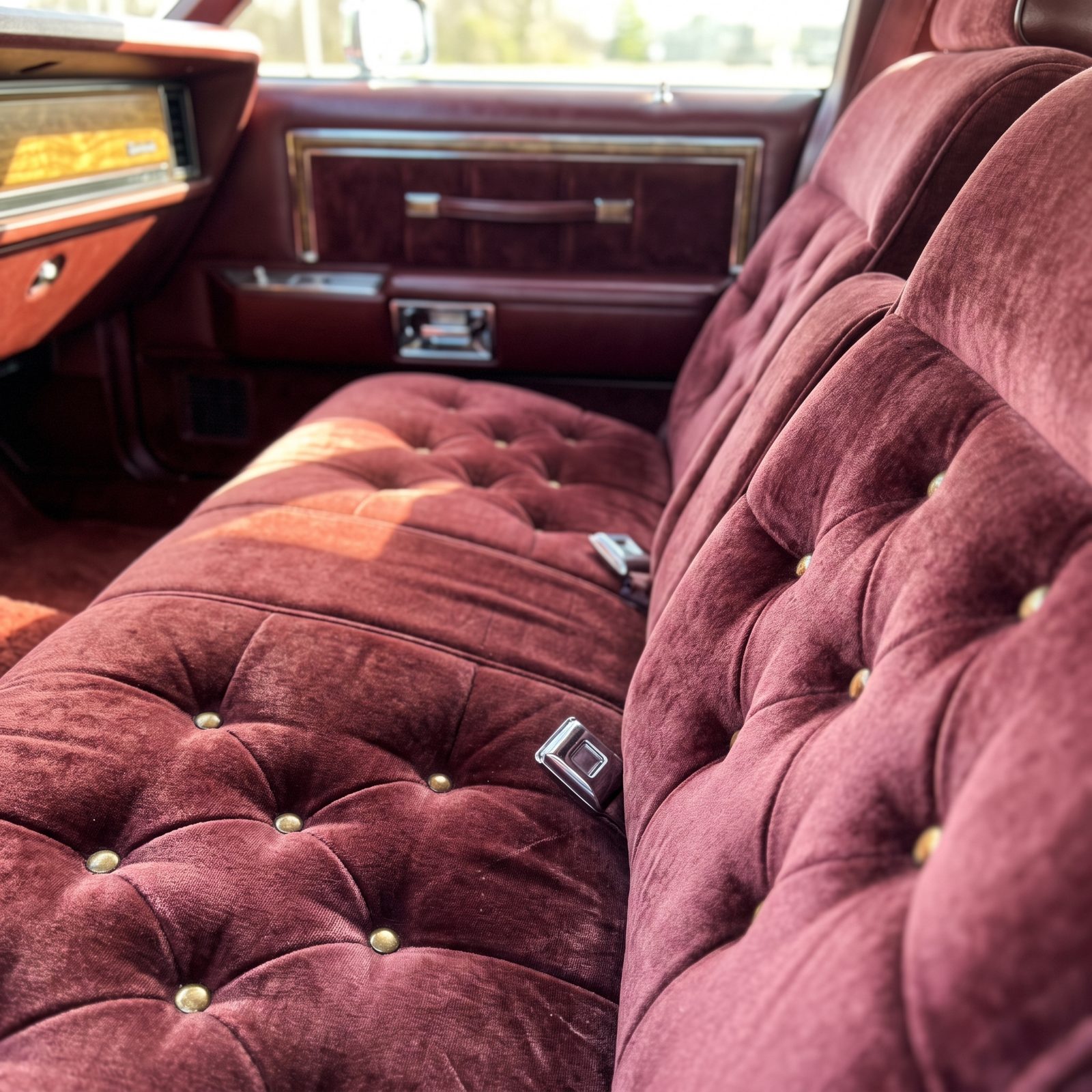 Velour Seats With Diamond-Button Tufting