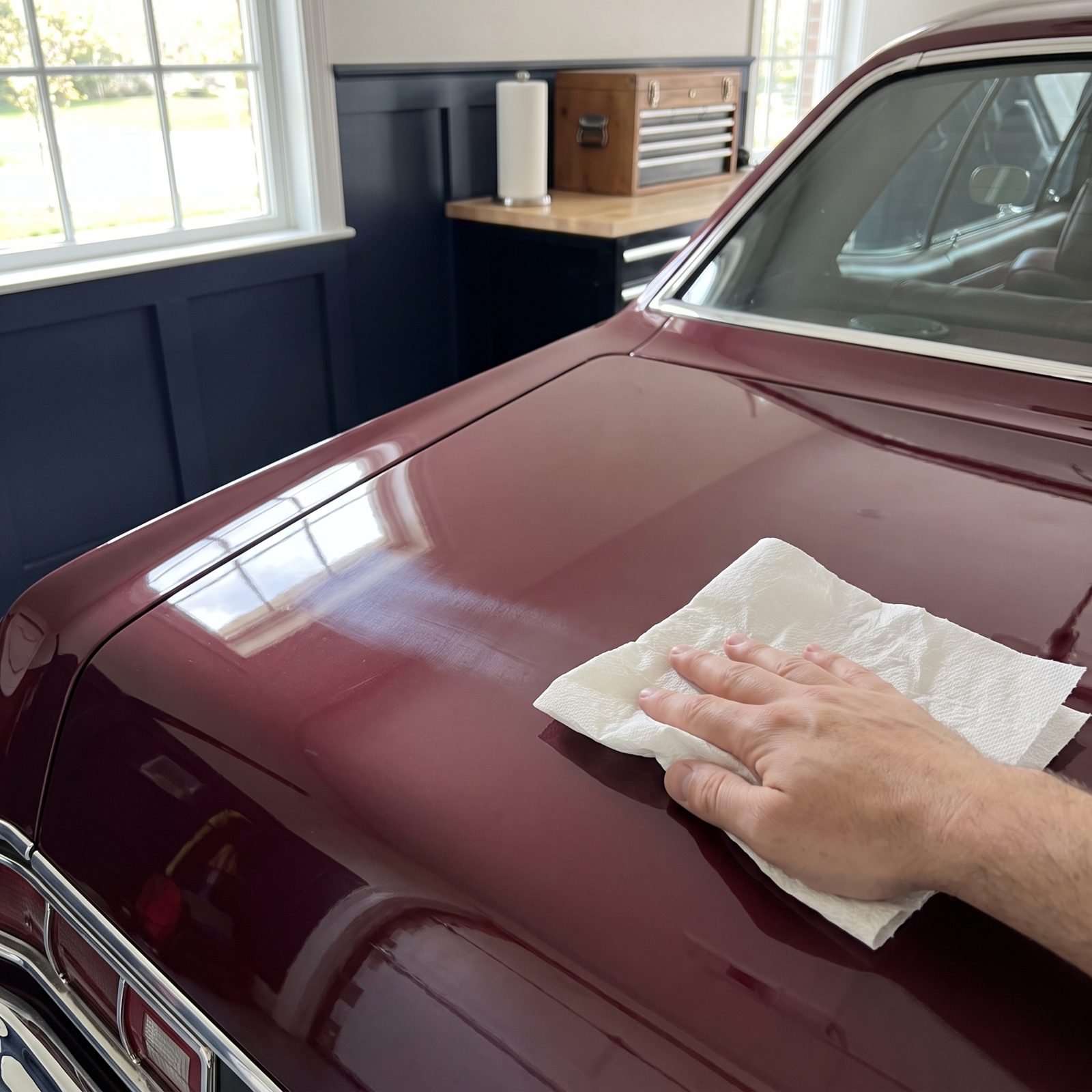 Wiping Paint With Paper Towels