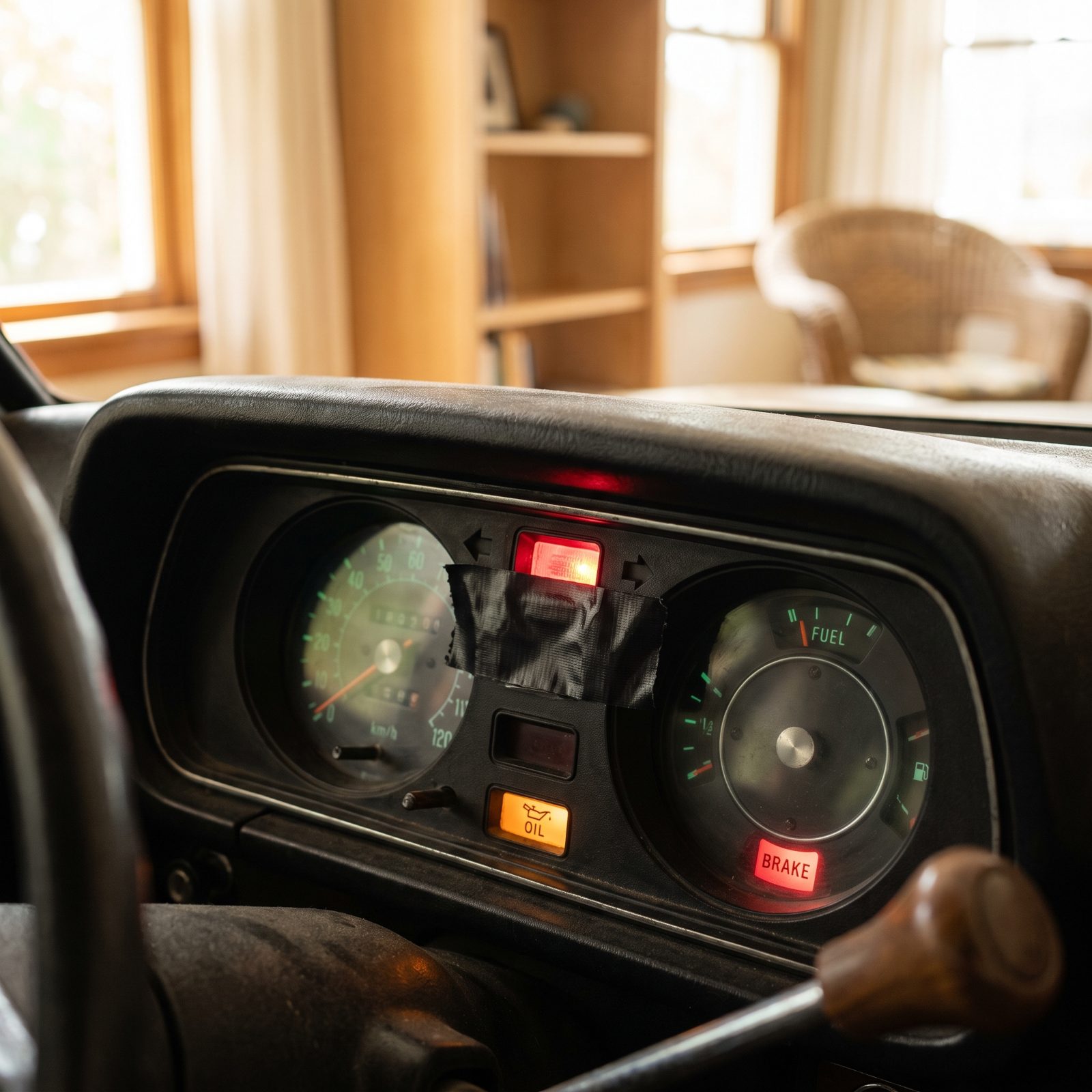 You Hide the Warning Lights Before Anyone Rides Along
